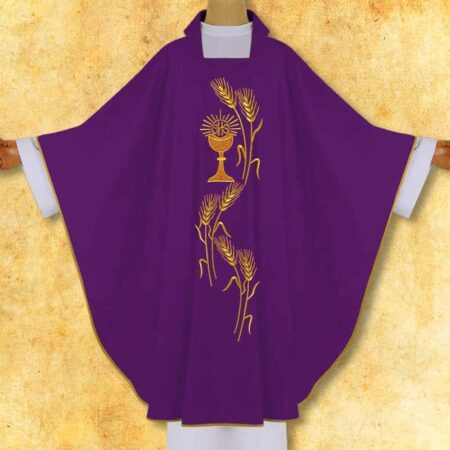Chasuble brodée Calice avec Épis