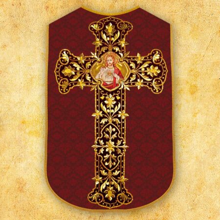 Chasuble romaine réplique Cœur de Jésus