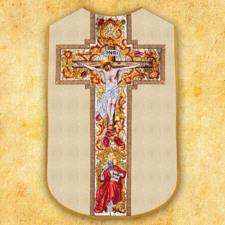 Chasuble romaine réplique Jésus sur la Croix