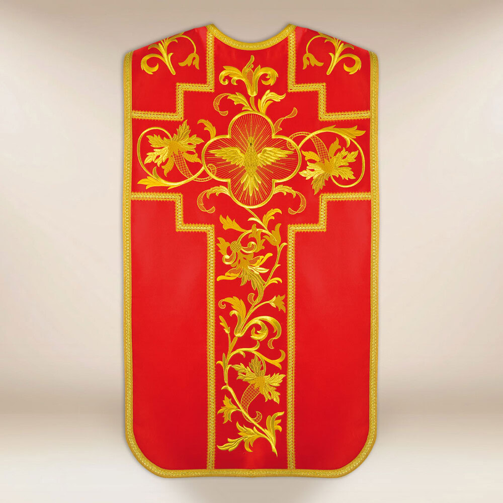 Chasuble romaine avec motif de l'Esprit Saint