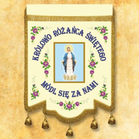drapeau ecclésiastique Notre-Dame du Rosaire