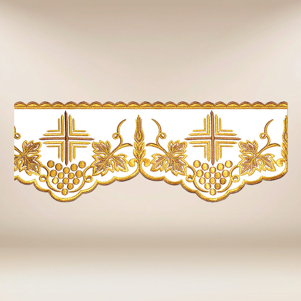 Dentelle brodée or