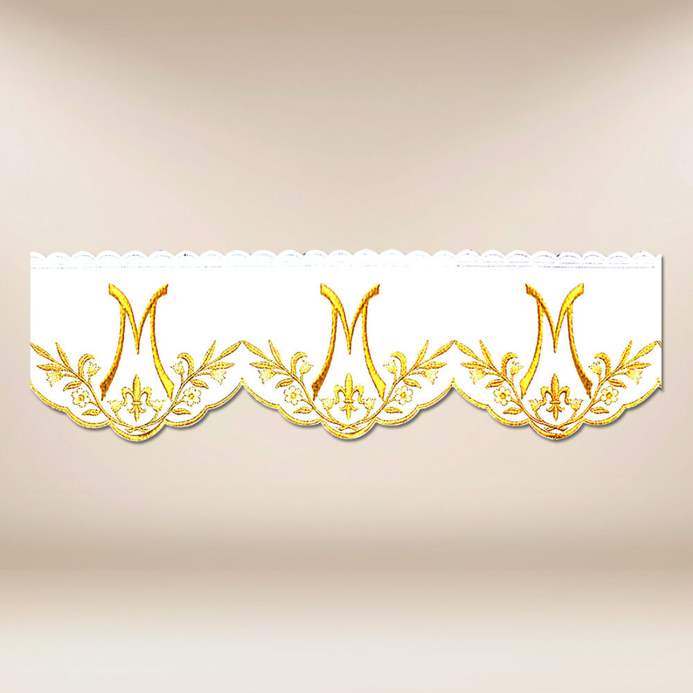 Dentelle brodée mariale