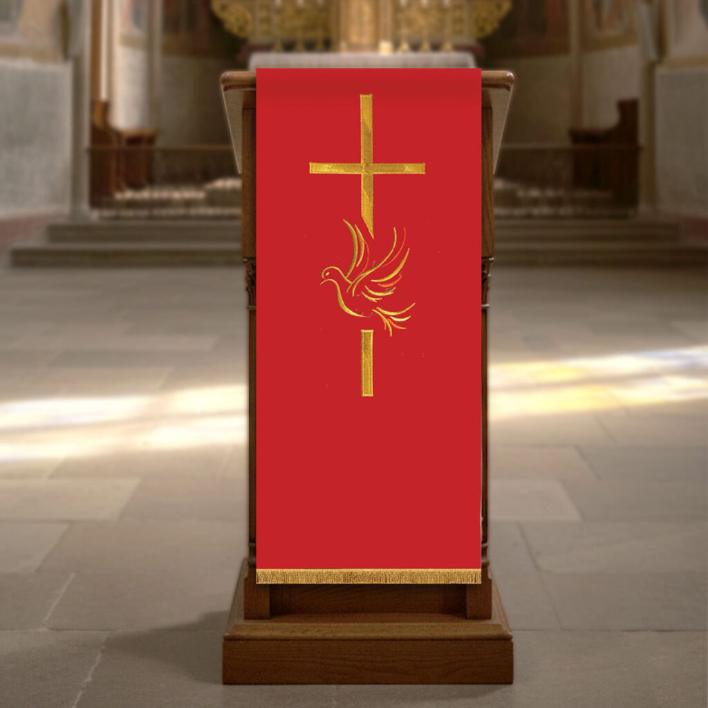Parement d’ambon brodé Esprit Saint