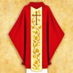 Chasuble brodée Sainte Cécile