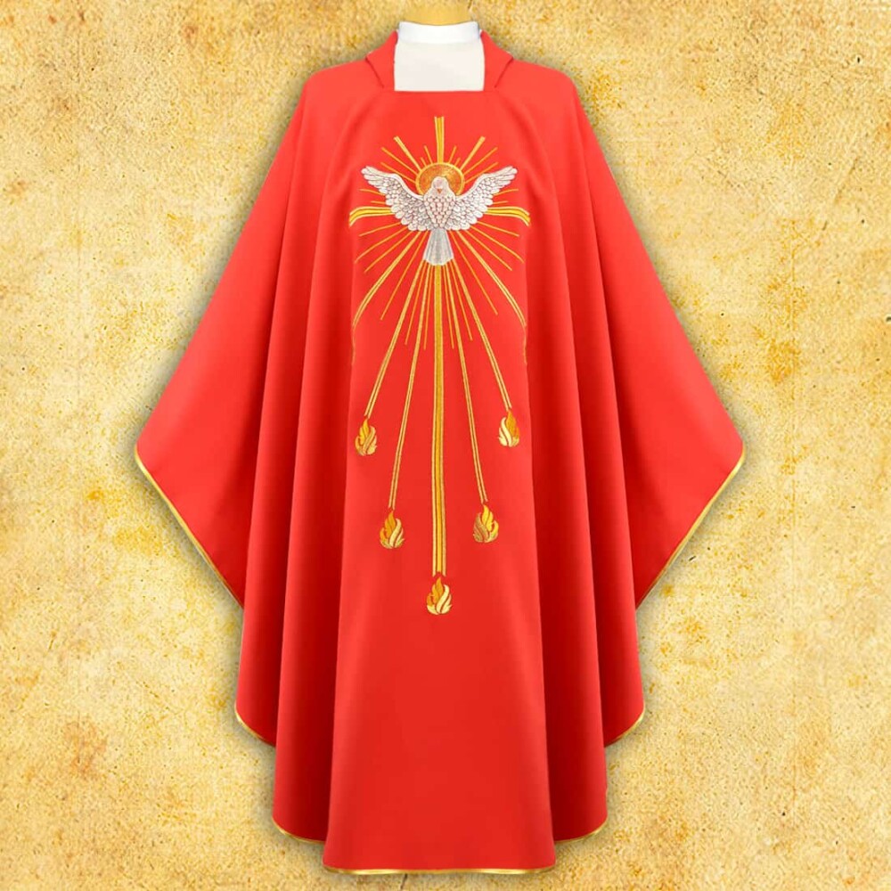 Chasuble brodée Esprit Saint
