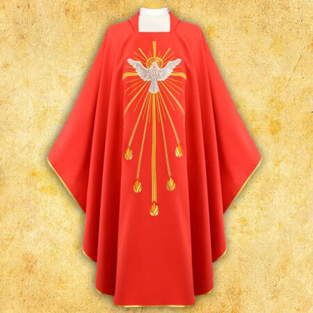 Chasuble brodée Esprit Saint