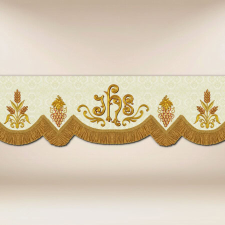 Dais de procession brodé