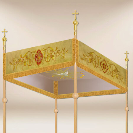 Dais de procession brodé