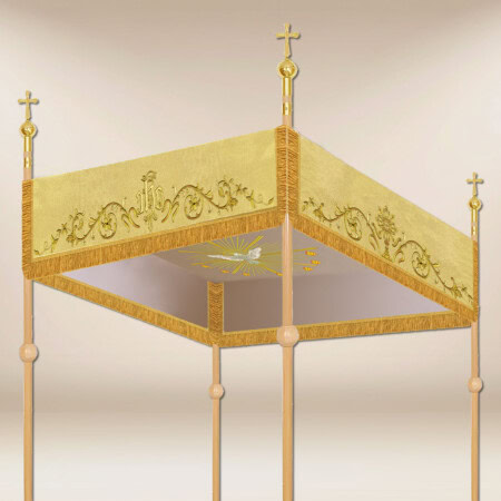 Dais de procession brodé