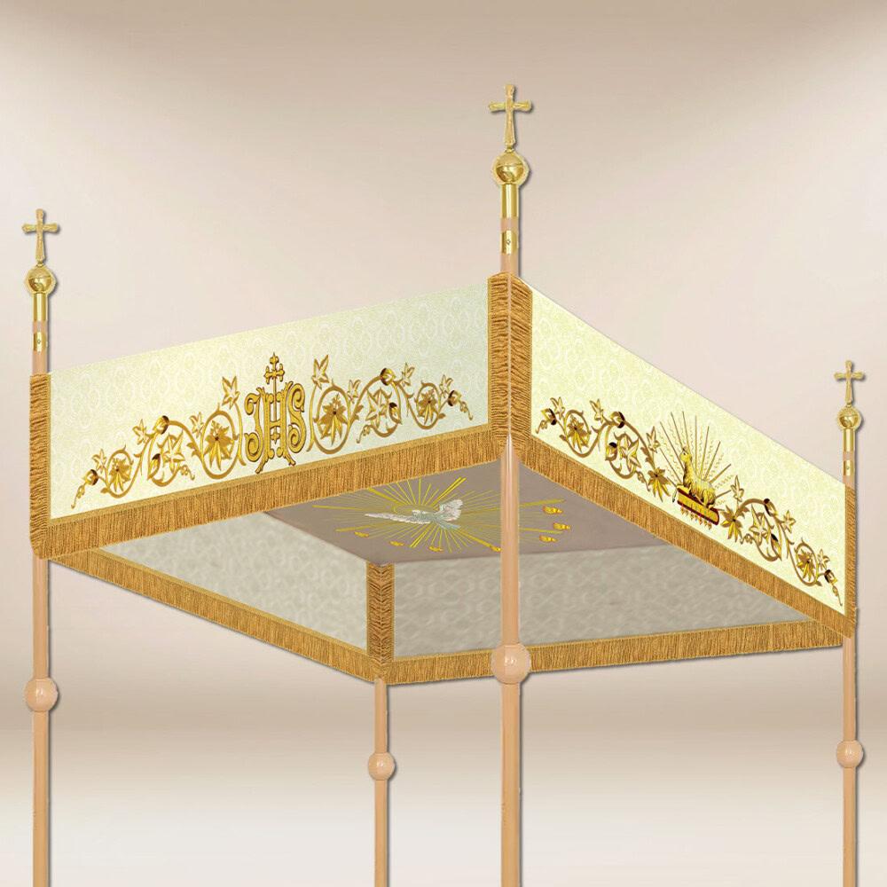Dais de procession brodé