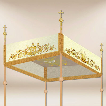 Dais de procession brodé