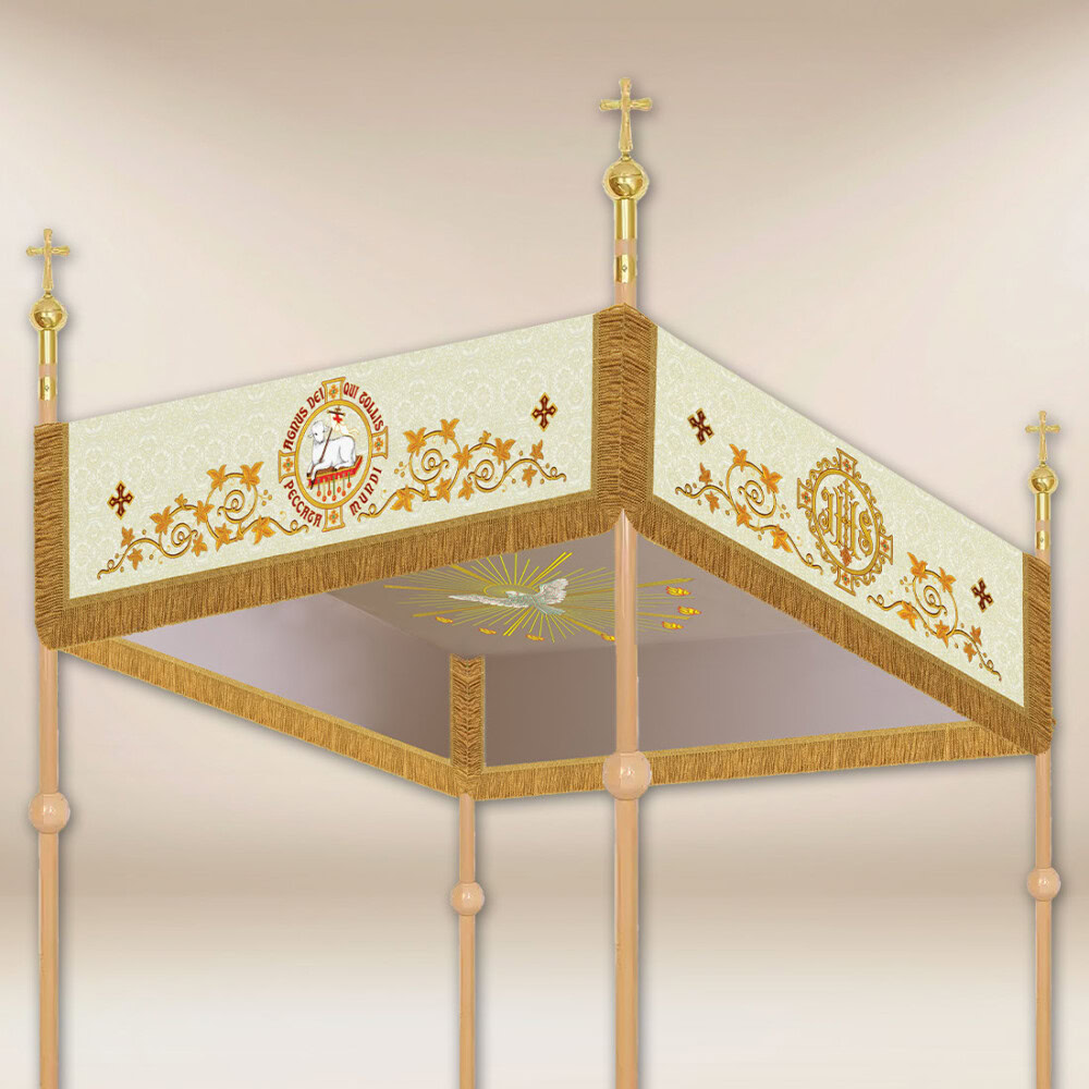 Dais de procession brodé