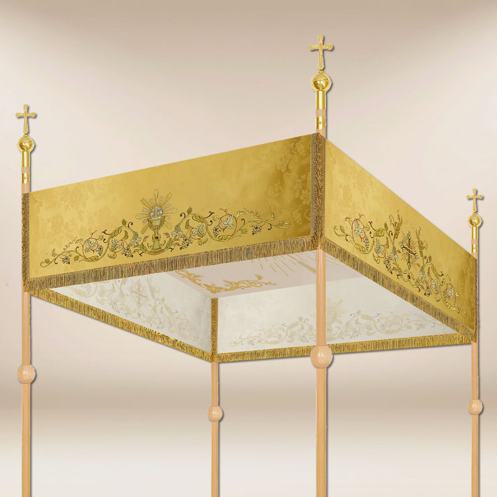 Dais de procession brodé
