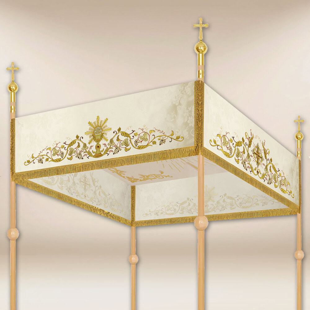 Dais de procession brodé