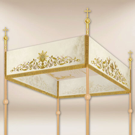 Dais de procession brodé