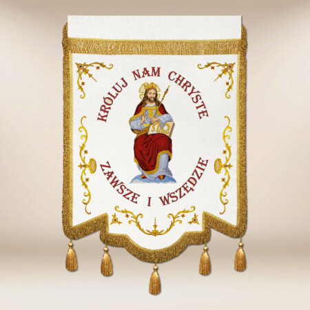 Drapeau brodé Jésus-Christ