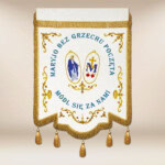 Drapeau brodé Marie