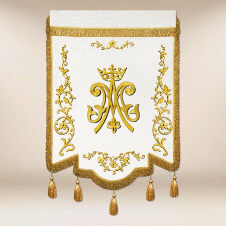 Drapeau brodé Marie