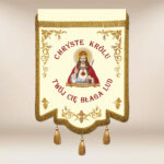 drapeau brodé Christ Roi