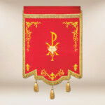 drapeau brodé Christ Roi