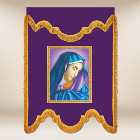 Drapeau de deuil violet