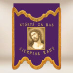 Drapeau de deuil violet