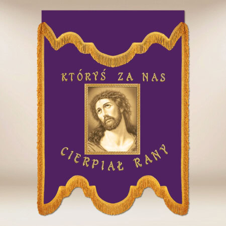 Drapeau de deuil violet