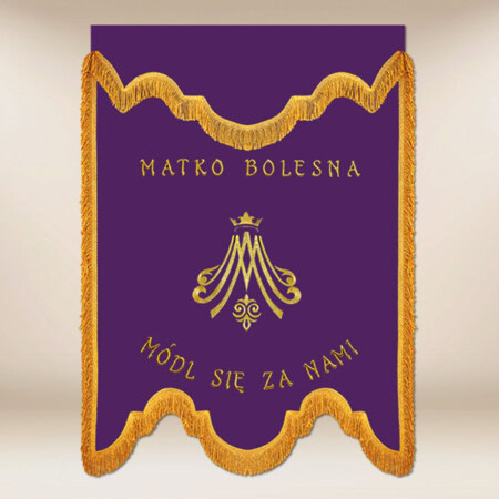 Drapeau de deuil Mater Dolorosa