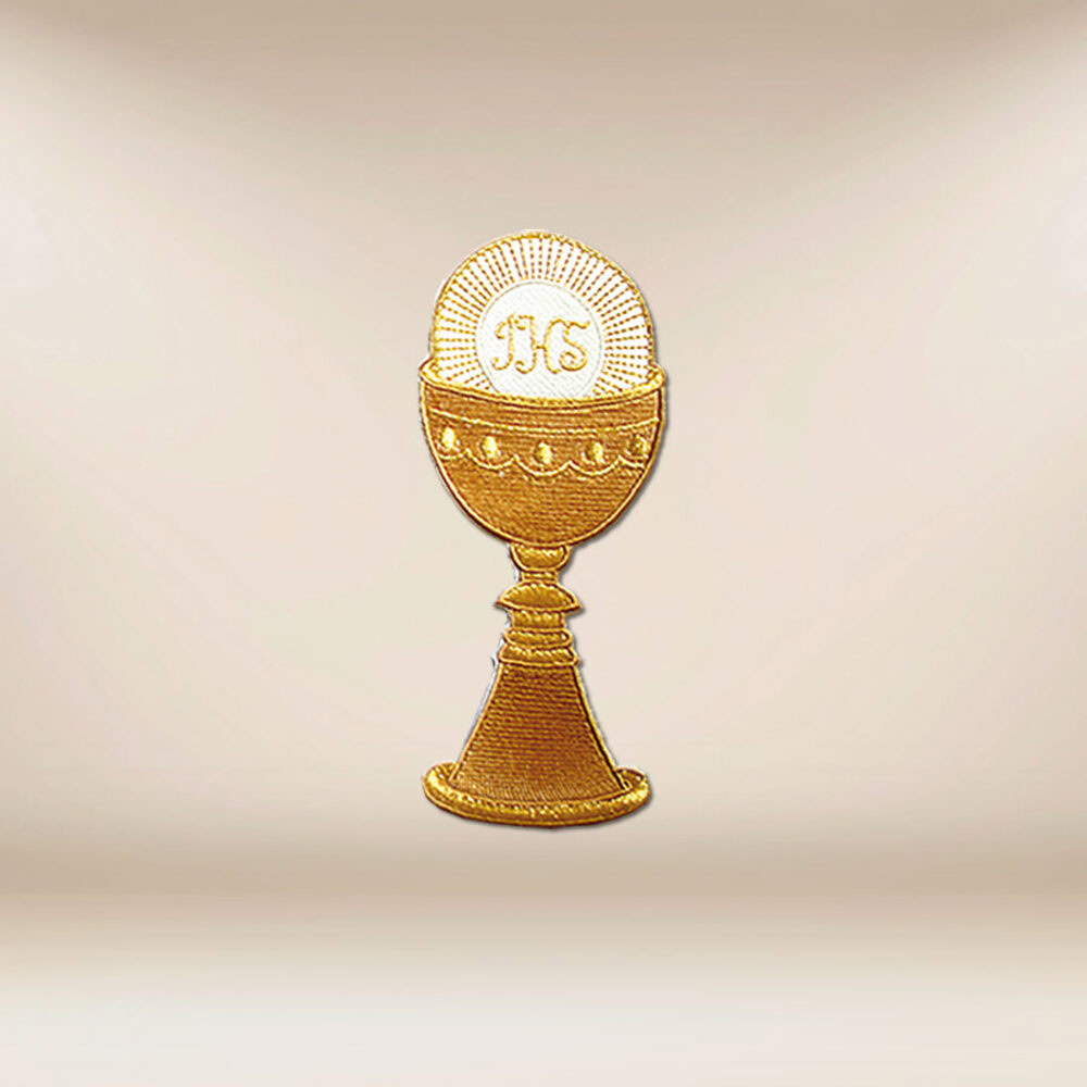 Application brodée Calice