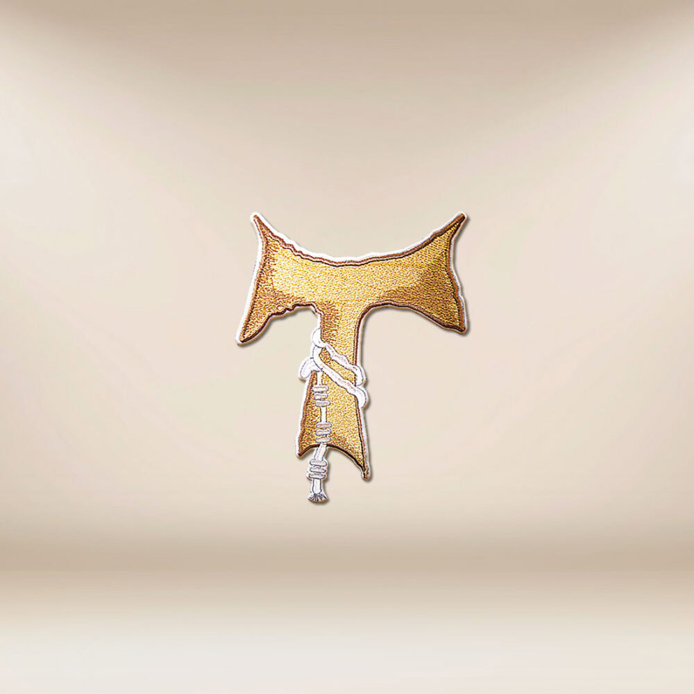 Application brodée Croix Tau Franciscain