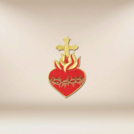 application brodée Cœur de Jésus