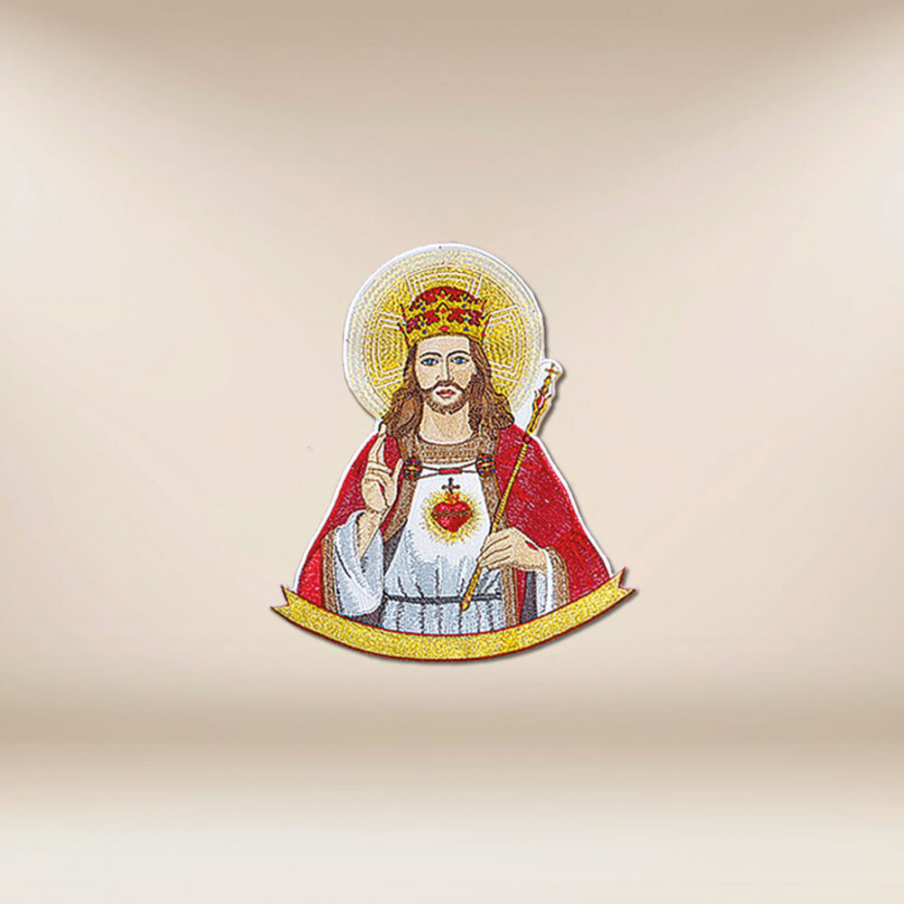 Application brodée Christ Roi