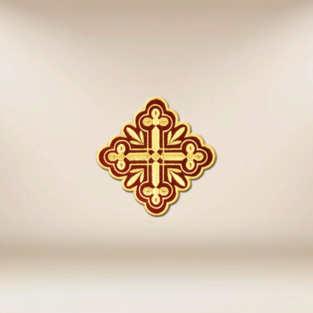 Application brodée croix en velours