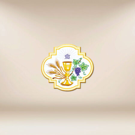Application brodée communion de calice