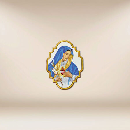 Application brodée Mère de Dieu