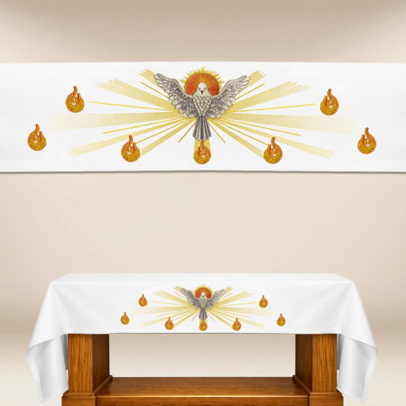 Nappe d’autel brodée Esprit Saint