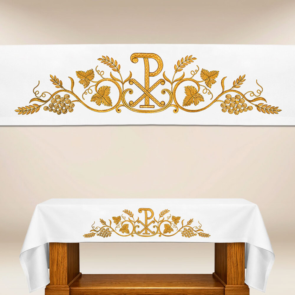 Nappe d’autel brodée PX