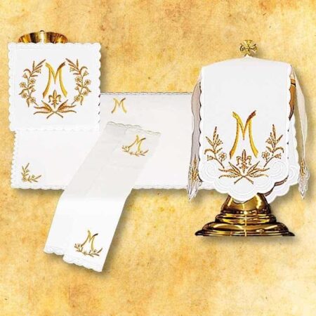 Ensemble de linge de calice Ave Maria