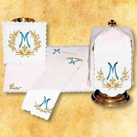 Ensemble de linge de calice Ave Maria
