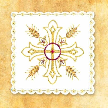 Pale brodée symbole eucharistique