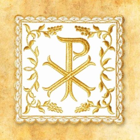 Pale eucharistique avec broderie