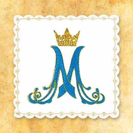 Pale avec motif marial