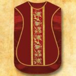 Chasuble romaine réplique rouge IHS
