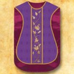 Chasuble romaine réplique violette IHS