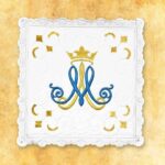 Linge de calice ajouré marial