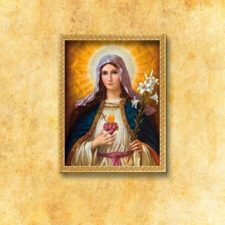 Obraz na tkaninie Serce Maryi