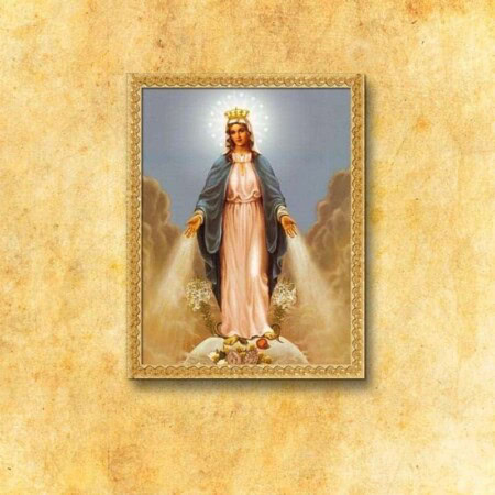 Image religieuse sur tissu Notre-Dame de l'Immaculée Conception