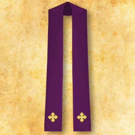 Étole de confession violette
