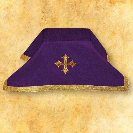Voile de calice liturgique violet 45×45cm